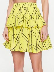 Silvian Heach Spódnica mini GPP23378GO Żółty Regular Fit. Żółte spódniczki damskie Silvian Heach, bez wzorów, z syntetyku, mini. Za 719.99 zł.