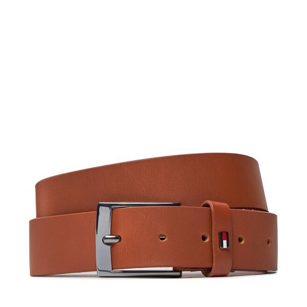 Pasek Męski Tommy Hilfiger. Brązowe paski męskie Tommy Hilfiger, bez wzorów. Za 119.99 zł.