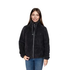 Bluza polarowa damska AULP VISHA ciepła rozpinana ze stójką. Czarne bluzy bez kaptura damskie Aulp, z polaru. Za 279.99 zł.