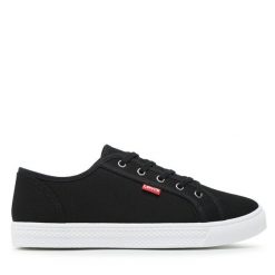 Tenisówki Levi's®. Czarne trampki i tenisówki męskie bez wzorów, bez zapięcia. Za 209.99 zł.