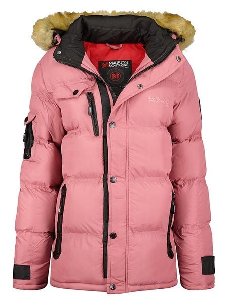 Maison Montaigne Parka "Bonamai" w kolorze jasnoróżowym rozmiar: L. Różowe parki damskie Maison Montaigne, l, z aplikacjami. Za 201.08 zł.