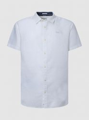 Pepe Jeans Koszula - Regular fit - w kolorze białym rozmiar: M. Białe koszule męskie Pepe Jeans, m, bez wzorów, z jeansu, bez kołnierzyka, bez ramiączek. Za 140.53 zł.