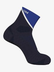SALOMON Skarpety "Pulse Ankle" w kolorze granatowo-niebieskim do biegania rozmiar: 42-44. Niebieskie skarpetki męskie Salomon, bez wzorów. Za 47.82 zł.