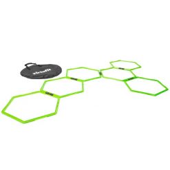 Hexagon Agility Grid, Speed Ladder, 6 szt.+ torba do przechowywania. Zielone torebki klasyczne damskie VIRTUFIT, bez wzorów, z materiału, bez dodatków. Za 141.00 zł.