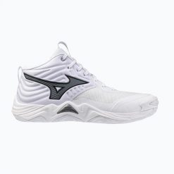 Buty do siatkówki Mizuno Wave Momentum Elite Mid. Białe buty sportowe na co dzień damskie Mizuno, bez wzorów, z gumy, na fitness i siłownię, mizuno wave. Za 845.50 zł.