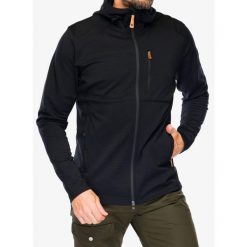 Kurtka polarowa męska Fjallraven Keb Fleece Hoodie. Czarne kurtki męskie Fjällräven, m, bez wzorów, z polaru, sportowe, bez kaptura. Za 1,007.99 zł.