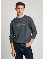 Pepe Jeans Bluza "New Nouvel" w kolorze antracytowym rozmiar: XS. Czarne bluzy bez kaptura męskie Pepe Jeans, xs, z bawełny. Za 122.96 zł.