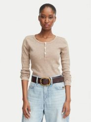 G-Star Bluzka Vintage D29966-E800 Beżowy ciemny Slim Fit. Brązowe bluzki damskie G-Star, m, bez wzorów, z bawełny, bez ramiączek. Za 199.99 zł.
