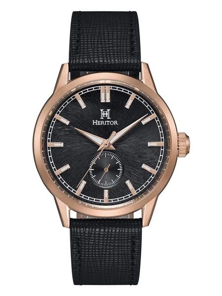 Heritor Zegarek automatyczny "Argento" w kolorze czarnym rozmiar: onesize. Czarne, analogowe zegarki męskie Heritor, ze stali. Za 543.99 zł.