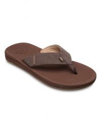 Sandały dla Mężczyzn RIVI 26 Brązowy. Brązowe sandały męskie Quiksilver, ze skóry, bez zapięcia. Za 169.99 zł.