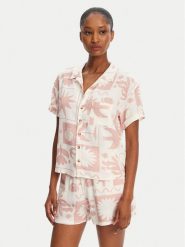 Banana Moon Koszula Taylor Floreal MHW03 Różowy Loose Fit. Czerwone koszule damskie Banana Moon, s, bez wzorów, z wiskozy, bez kołnierzyka, bez ramiączek. Za 289.99 zł.