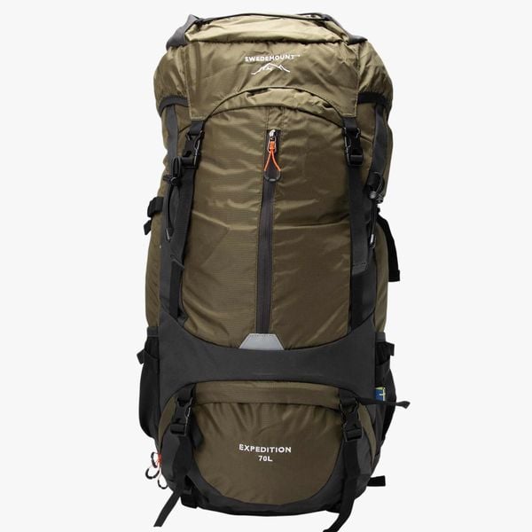 Plecak turystyczny hiking unisex Swedemount Expedition Backpack 70L. Czarne plecaki damskie SWEDEMOUNT, bez wzorów, z materiału. Za 449.99 zł.