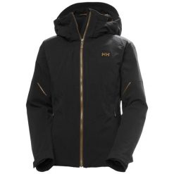 Damska kurtka narciarska Helly Hansen Atlas Infinity. Czarne kurtki narciarskie i snowboardowe damskie Helly Hansen, s, bez wzorów, z dzianiny, bez kaptura, narciarskie, primaloft. Za 2,963.00 zł.