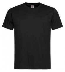 Czarny Bawełniany T-Shirt Męski Bez Nadruku -STEDMAN- Koszulka, Krótki Rękaw, Basic, U-neck. Czarne t-shirty męskie Stedman, l, bez wzorów, z bawełny, bez kołnierzyka. Za 45.00 zł.