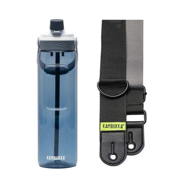 Butelka na wodę ze słomką Dupla 1000ml + Pasek na ramie Zestaw Ink Strap. Paski męskie KAMBUKKA, bez wzorów, z materiału, klasyczne. Za 189.98 zł.