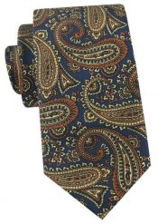 Krawat Męski - Angelo di Monti - Kolorowy z Dużym Paisley. Krawaty i muchy męskie Angelo di Monti, bez wzorów, z tkaniny, eleganckie. Za 45.00 zł.