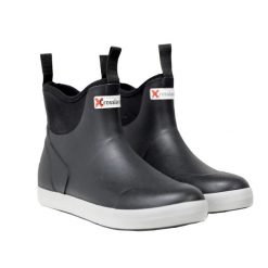Buty jeździeckie Crosslander Bristol. Czarne buty trekkingowe męskie CROSSLANDER, z neoprenu, bez zapięcia, do jazdy konnej. Za 401.00 zł.