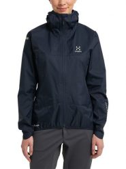 Haglöfs Kurtka przeciwdeszczowa "L,I,M GTX II" w kolorze granatowym rozmiar: XL. Niebieskie kurtki przeciwdeszczowe damskie Haglöfs, l, bez kaptura. Za 587.99 zł.