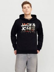 Jack & Jones Bluza "Luke" w kolorze czarnym rozmiar: S. Czarne bluzy z kapturem męskie Jack & Jones, s. Za 83.03 zł.