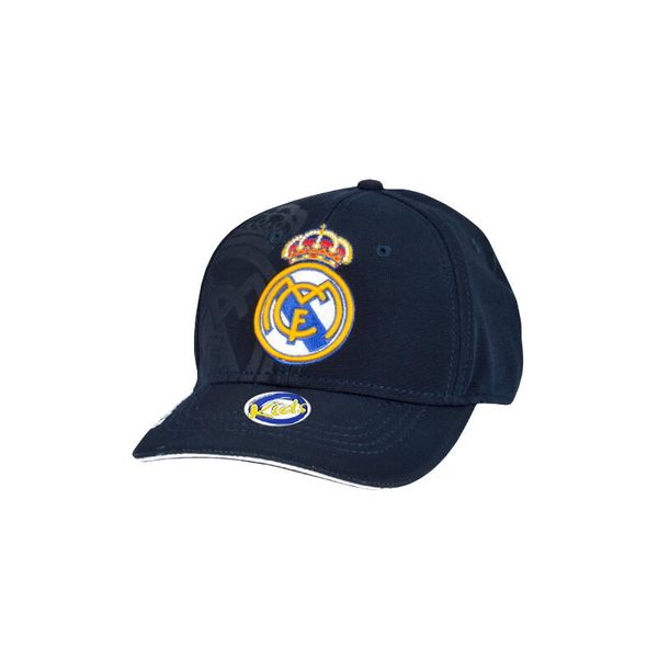 Real Madryt czapka z daszkiem Junior Cap 12TH. Niebieskie czapki męskie Real Madrid, bez wzorów, z materiału. Za 99.90 zł.
