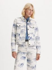 Levi's® Kurtka jeansowa The Original Trucker 29945-0161 Biały Regular Fit. Białe kurtki damskie s, bez wzorów, z bawełny, bez kaptura. Za 429.99 zł.