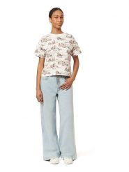 Scotch & Soda Koszulka w kolorze białym rozmiar: L. Białe bluzki damskie Scotch & Soda, l, bez wzorów, z bawełny, bez kołnierzyka. Za 94.95 zł.