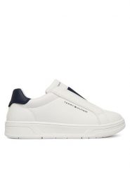 Tommy Hilfiger Sneakersy Low Cut Sneaker T3X9-34359-1355 M Biały. Białe buty sportowe chłopięce Tommy Hilfiger, ze skóry, bez zapięcia. Za 349.99 zł.