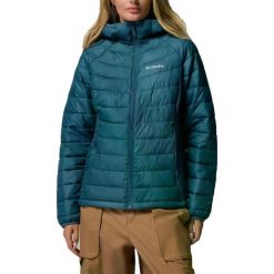 Kurtka COLUMBIA POWDER LITE II HOODED JACKET Niebieski. Niebieskie kurtki damskie Columbia, bez wzorów, z syntetyku, bez kaptura. Za 661.00 zł.