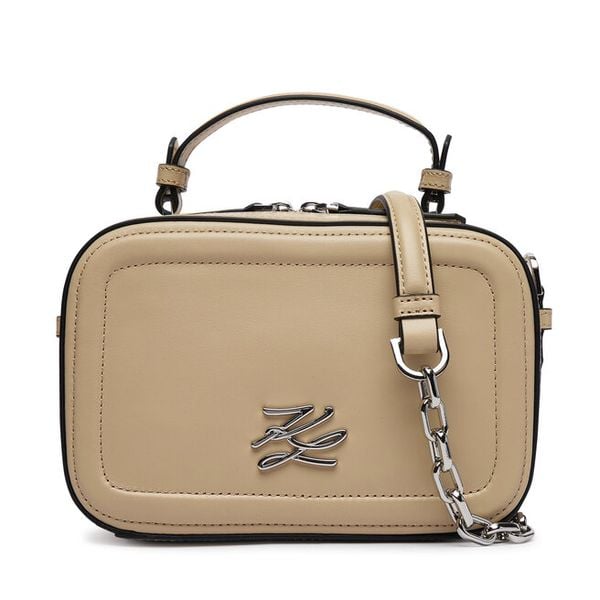 Torebka KARL LAGERFELD. Brązowe listonoszki damskie Karl Lagerfeld, bez wzorów, bez dodatków. Za 1,299.00 zł.