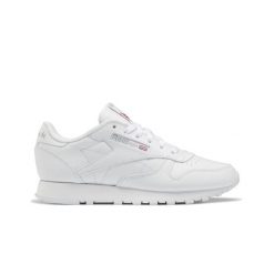 Buty sneakersy sportowe damskie Reebok Classic Leather. Białe buty sportowe na co dzień damskie Reebok, bez wzorów, ze skóry, trekkingowe, reebok classic. W wyprzedaży za 258.00 zł.