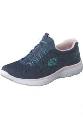Buty treningowe damskie, Skechers Summits - Fun Flair. Niebieskie obuwie treningowe damskie Skechers, na fitness i siłownię. Za 249.99 zł.