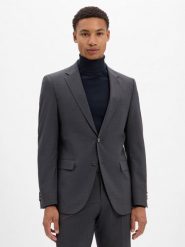 BOSS kurtka modułowa z wełny dziewiczej - Jasper Mężczyźni Regular Fit wełna ze strzyży szary, 50. Szare kurtki męskie Boss, m, bez wzorów, z wełny, eleganckie, bez kaptura. Za 1,499.95 zł.