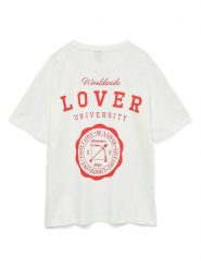 Vero Moda Koszulka w kolorze białym rozmiar: M. Białe bluzki damskie Vero Moda, m, bez wzorów, z bawełny, bez kołnierzyka. Za 39.49 zł.