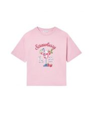 Mayoral T-Shirt 6011 Różowy Regular Fit. Czerwone koszulki dziewczęce Mayoral, bez wzorów, z bawełny, bez ramiączek. Za 79.99 zł.