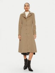 Rinascimento Płaszcz przejściowy CFC0121913003 Beżowy Regular Fit. Brązowe płaszcze damskie RINASCIMENTO, xs, bez wzorów, z syntetyku. Za 579.99 zł.