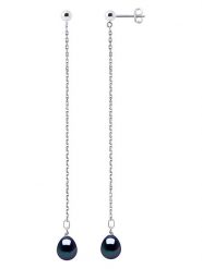 Pearline Srebrne kolczyki-wkrętki z perłami rozmiar: onesize. Czarne kolczyki damskie Pearline, z perłą, srebrne. Za 173.99 zł.