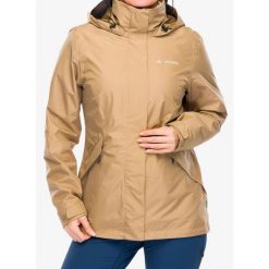 Kurtka damska Vaude Rosemoor 3in1 Jacket II. Brązowe kurtki damskie Vaude, bez wzorów, bez kaptura. Za 915.90 zł.