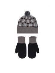 Columbia Zestaw czapka i rękawiczki Snowflake 2180781 Szary ciemny. Szare czapki zimowe damskie Columbia. Za 179.99 zł.