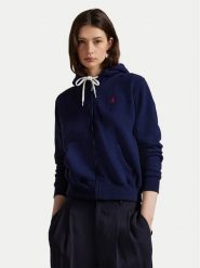 Polo Ralph Lauren Bluza 211971699002 Granatowy Relaxed Fit. Niebieskie bluzy bez kaptura damskie Polo Ralph Lauren, l. Za 879.99 zł.