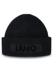 Liu Jo Czapka 2F5057 M0300 Czarny. Czarne czapki zimowe damskie Liu Jo, z materiału. Za 179.99 zł.