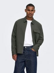 ONLY & SONS Kurtka koszulowa w kolorze khaki rozmiar: XXL. Brązowe kurtki męskie Only & Sons, xxl, bez wzorów, bez kaptura. Za 174.95 zł.