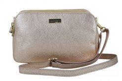 Listonoszka metalizowana BARBERINI'S pudrowa 978-18. Czerwone shopper bag damskie Barberinis, bez wzorów, ze skóry, małe, bez dodatków. Za 229.99 zł.
