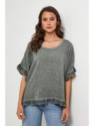 Lin Passion Bluzka w kolorze khaki rozmiar: 34/36. Brązowe bluzki damskie Lin Passion, bez wzorów, klasyczne, bez kołnierzyka, bez ramiączek. Za 96.60 zł.