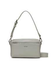Calvin Klein Torebka Ck Must Conv Camera Bag K60K612110 Szary. Szare torebki klasyczne damskie CALVIN KLEIN, bez wzorów, ze skóry, bez dodatków. Za 419.99 zł.