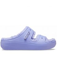 Crocs Klapki w kolorze fioletowym rozmiar: 37/38. Różowe klapki damskie Crocs, bez wzorów, bez obcasa. Za 158.10 zł.