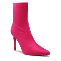 Botki Jenny Fairy. Czerwone botki damskie Jenny Fairy, bez obcasa, na szpilce, bez zapięcia. Za 139.99 zł.