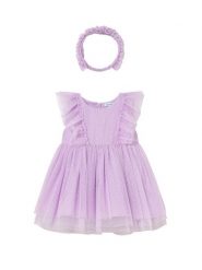 Mayoral Sukienka elegancka 1905 Fioletowy. Fioletowe sukienki dziewczęce Mayoral, bez wzorów, z syntetyku, eleganckie, bez ramiączek. Za 199.99 zł.