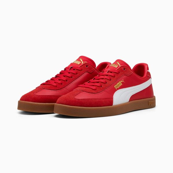 Buty sportowe Puma CLUB II ERA 39744756. Czerwone buty sportowe na co dzień damskie Puma, bez zapięcia. Za 181.35 zł.