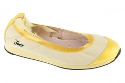 Baleriny damskie, Ally Etoile Ballerina. Żółte baleriny damskie SUN68, bez wzorów, z materiału, bez obcasa. Za 339.99 zł.