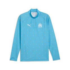 Męska bluza przedmeczowa z zamkiem 1/4 Olympique Marsylia PUMA. Niebieskie bluzy z kapturem męskie Puma, m, z materiału. Za 294.00 zł.
